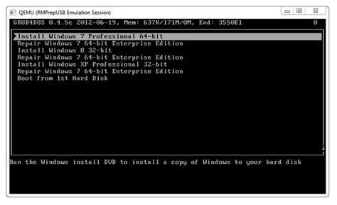 When installing, choose the default answers only. . Qemu emulate usb drive